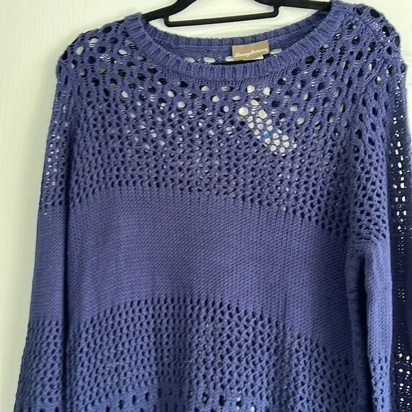 Navy Blue Tommy Bahama Sweater Dress XL soft stretchy comfortable - Picture 6 of 15